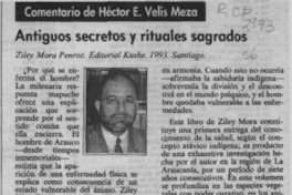 Antiguos secretos y rituales sagrados  [artículo] E. Velis Meza.