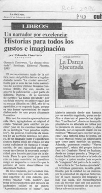 Historias para todos los gustos e imaginación  [artículo] Eduardo Guerrero.