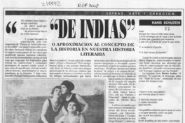"De indias"