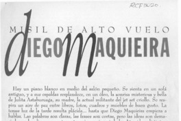 Misil de alto vuelo  [artículo] Margarita Serrano.