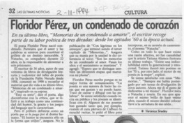 Floridor Pérez, un condenado de corazón  [artículo] Verónica Siredey.