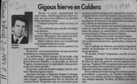 Gigoux hierve en Caldera  [artículo] Enrique Ramírez.