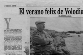 El verano feliz de Volodia Teitelboim  [artículo] Mili Rodríguez.