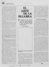 "El arte de la palabra"