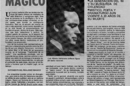 Luis Alberto Heiremans y el realismo mágico