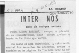 Inter Nos  [artículo] Enrique Neiman.