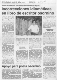 Incorrecciones idiomáticas en libro de escritor osornino  [artículo].