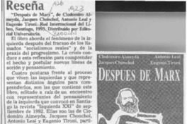 Reseña  [artículo] E. U.