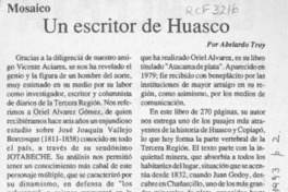 Un escritor de Huasco  [artículo] Abelardo Troy.
