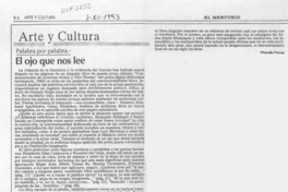 El ojo que nos lee  [artículo] Marcelo Novoa.