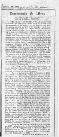 Conversando de libros  [artículo].