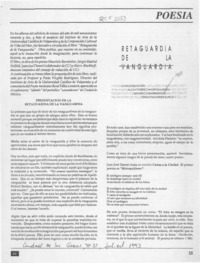 Retaguardia de la vanguardia  [artículo] René Téllez Lendech.