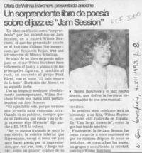 Un Sorprendente libro de poesía sobre el jazz es "Jam Session"  [artículo].