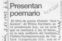 Presentan poemario  [artículo].