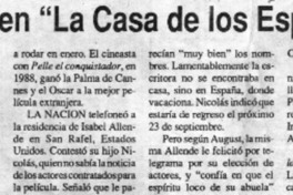 El 30 regresa Isabel Allende