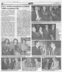 Frei y Aylwin escucharon a Gabriel Valdés en primera fila