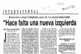 "Hace falta una nueva izquierda para participar en la historia que se viene"  [artículo] Dauno Tótoro.
