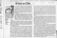 El latín en Chile  [artículo] Sergio Martínez Baeza.