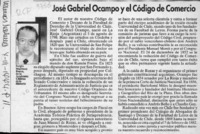 José Gabriel Ocampo y el Código de Comercio  [artículo] Sergio Martínez Baeza.