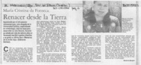Renacer desde la tierra  [artículo] Beatriz Berger.