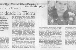 Renacer desde la tierra  [artículo] Beatriz Berger.