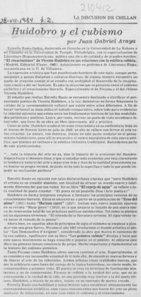 Huidobro y el cubismo