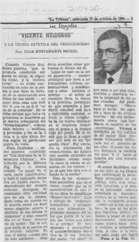 Vicente Huidobro y la teoria estética del creacionismo