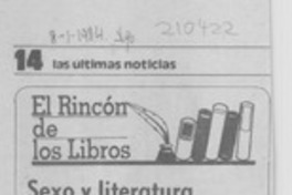 Sexo y literatura