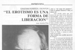 "El erotismo es una forma de liberación" : [entrevista]