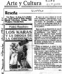 Reseña  [artículo] E. U.