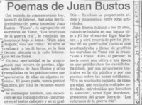 Poemas de Juan Bustos  [artículo].