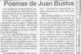 Poemas de Juan Bustos  [artículo].