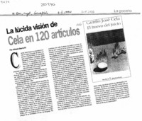 La lúcida visión de Cela en 120 artículos  [artículo] Alfredo Barría M.
