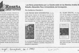 Reseña  [artículo] Guillermo Chandía C.