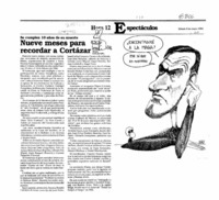 Nueve meses para recordar a Cortázar  [artículo].