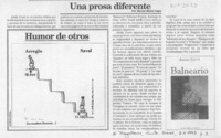 Una prosa diferente  [artículo] Marino Muñoz Lagos.
