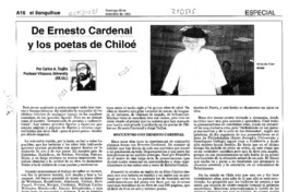 De Ernesto Cardenal y los poetas de Chiloé  [artículo] Carlos A. Trujillo.