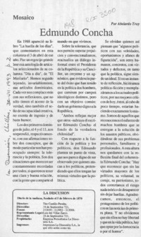 Edmundo Concha  [artículo] Abelardo Troy.