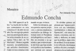 Edmundo Concha  [artículo] Abelardo Troy.