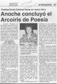 Anoche concluyó el Arcoiris de Poesía  [artículo].