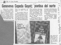 Genoveva Cepeda Guyot, poetisa del norte  [artículo].