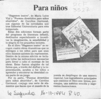 Para niños  [artículo].