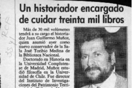 Un Historiador encargado de cuidar treinta mil libros  [artículo].