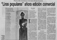 "Liras populares" añora edición comercial