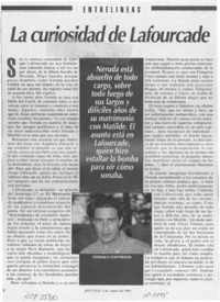 La curiosidad de Lafourcade  [artículo] Gonzalo Contreras.