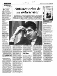 Antimemorias de un antiescritor  [artículo] Camilo Marks.