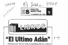 "El último Adán"  [artículo] Pablo Denis.