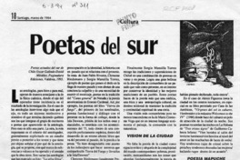 Poetas del sur  [artículo] Jaime Valdivieso.
