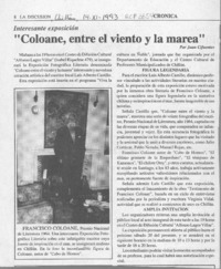 "Coloane, entre el viento y la marea"  [artículo] Juan Cifuentes.