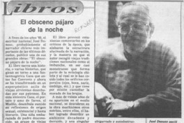 El Obsceno pájaro de la noche  [artículo].